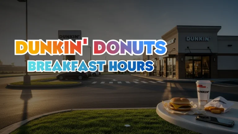 Dunkin' Donuts Breakfast Hours